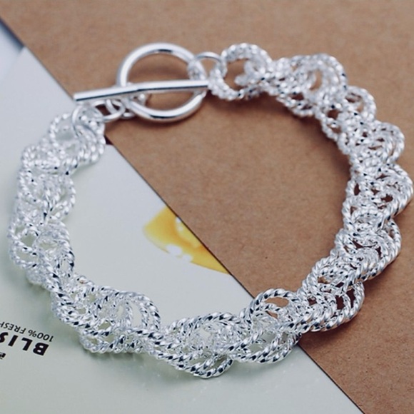 Sterling Silver 0.925 Chain Bracelet, NWOT - Picture 6 of 10